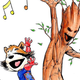 Illustration for article titled Rocket and Groot make complete sense as Calvin and Hobbes